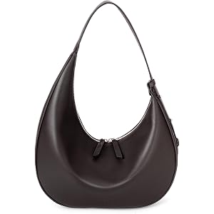 befen Genuine Leather Slouchy Hobo Bags for Women, Crescent Crossbody Purse | Leather Crescent Shoulder Bags, Leather Purses