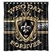 Custom New Orleans Saints Shower Curtain 66x72 Inch High Quality Waterproof Bath Curtains