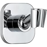 G-Promise Metal Handheld Shower Head Holder, No-Drill Install (Chrome) | Adhesive or Drilled Installation, Wide Adjustment Range Fits All Family Heights, Firmly Secure Showerhead, Easy to Install