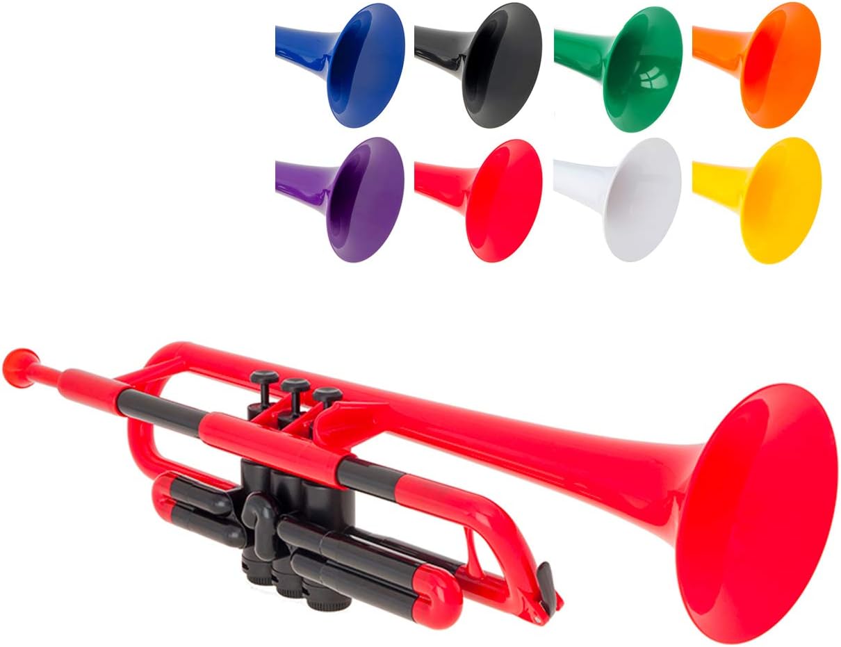 pBone PTRUMPET1R The Plastic Trumpet, Red (2016 version): Musical Instruments