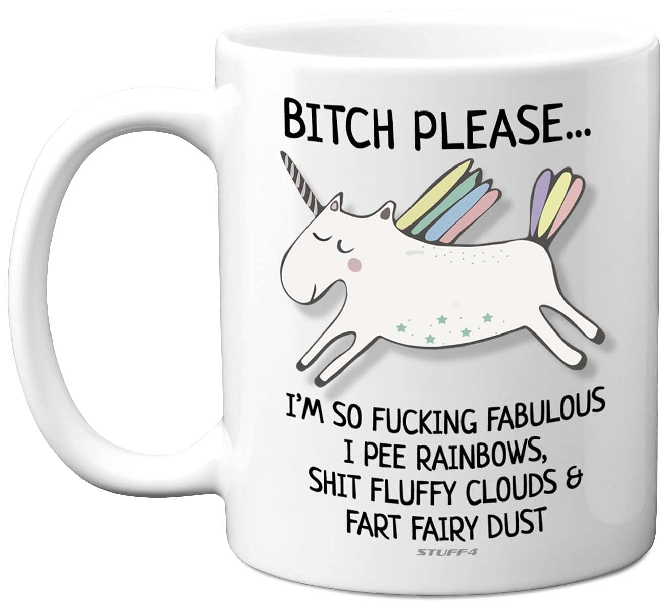 Bitch Please I'm So Fabulous Unicorn Mug, 11oz Ceramic Dishwasher Safe Mugs, Funny Gifts for Women, Birthday Present, Tea Sets for Adults, Unicorn Gifts, Christmas, Your Best Friend.