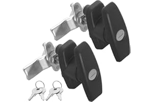 Copgge RV Trailer T-Handle Lock Rear Fixing T Handle Lock Shed Door Lock Camper Toolbox Cam Hand Turn Latch Truck Topper Lock