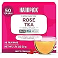 HANDPICK, Rose Buds Herbal Tea Bags - 50 Count | Caffeine Free Tulsi Tea with Chamomile & Rose Extracts | Floral & Smooth | Round Eco-conscious Tea Bags