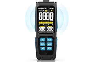 Geiger Counter, DURFICST Nuclear Detector, 3" HD Color Screen Radiation Dosimeter, 1000mAH Rechargeable, Portable X/γ/β Radiation Monitor with Intelligent Alarms