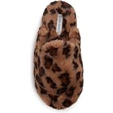 Laura Ashley Ladies All Over Plush W/Memory Foam Slippers
