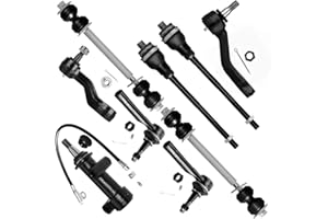 SCITOO 9pcs Front Suspension Kit Inner Outer Tie Rod End Sway Bar Link Idler Pitman Arm Fit 1999-2006 For Chevy Silverado 1500 4WD 2000-2006 For Chevy Tahoe 1999-2006 For Gmc Sierra 1500 4WD
