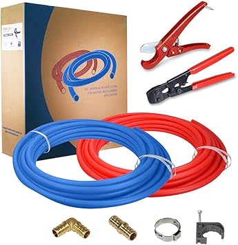 Pexflow Pxkt Starter Kit For 1 2 In Pex With Crimper Cutter Tools Set Includes