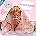 PAWZ Road Pet Dog Blanket Fluffy Fleece Fabric Soft and Cute Warm Dot Print Blanket Washable for Cats and Dogs Pink M:104 * 78cm