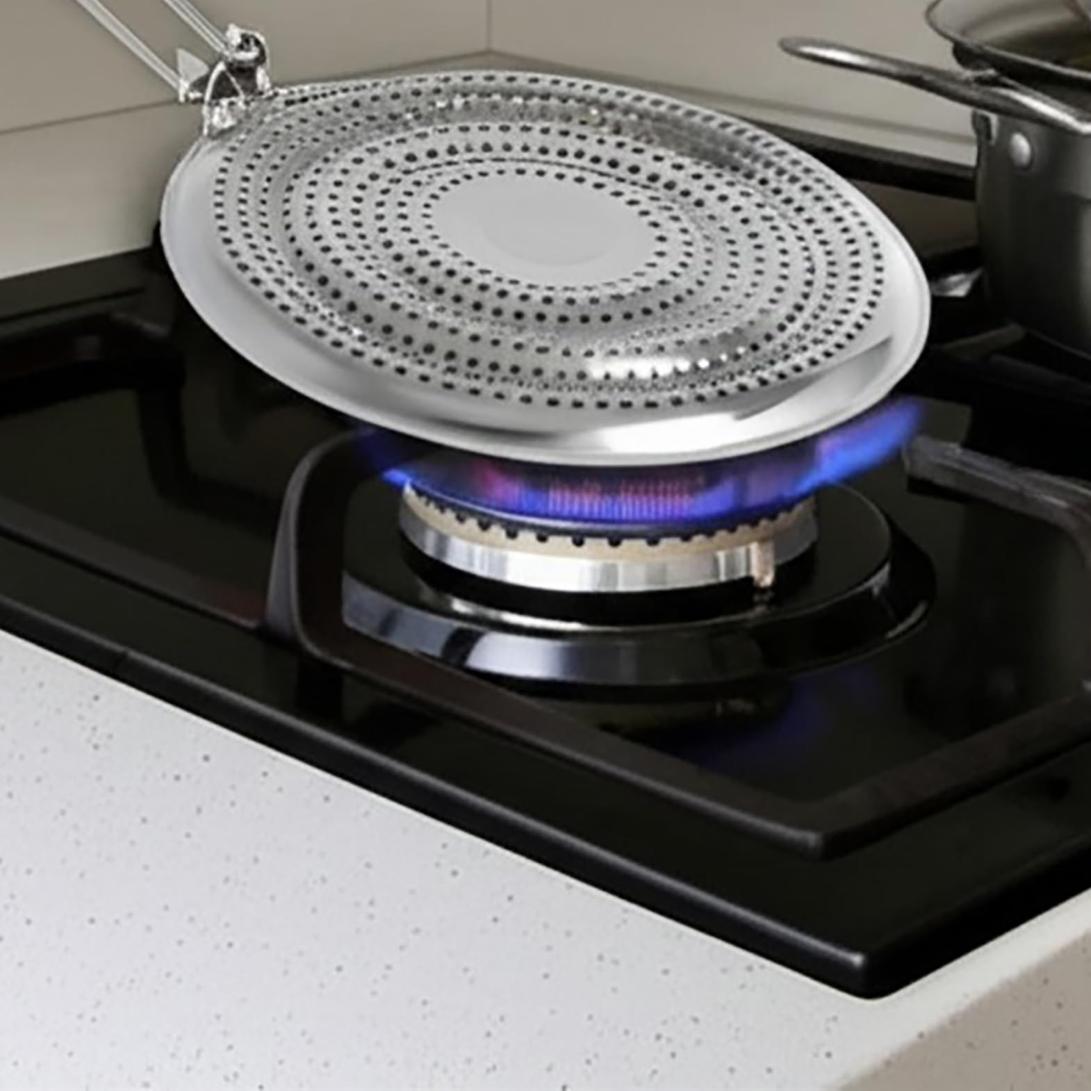 BNYD Heat Diffuser Plate for Gas & Electric Stove – Simmer Ring & Flame Reducer for Even Heat Distribution, Scorch Prevention & Slow Cooking