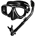 Snorkeling Scuba Dive Dry Snorkel Purge Mask w/Panoramic View Dive Gear