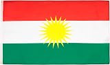 AZ FLAG Kurdistan Flag 3x5 ft 100D Polyester Two Metal Grommets