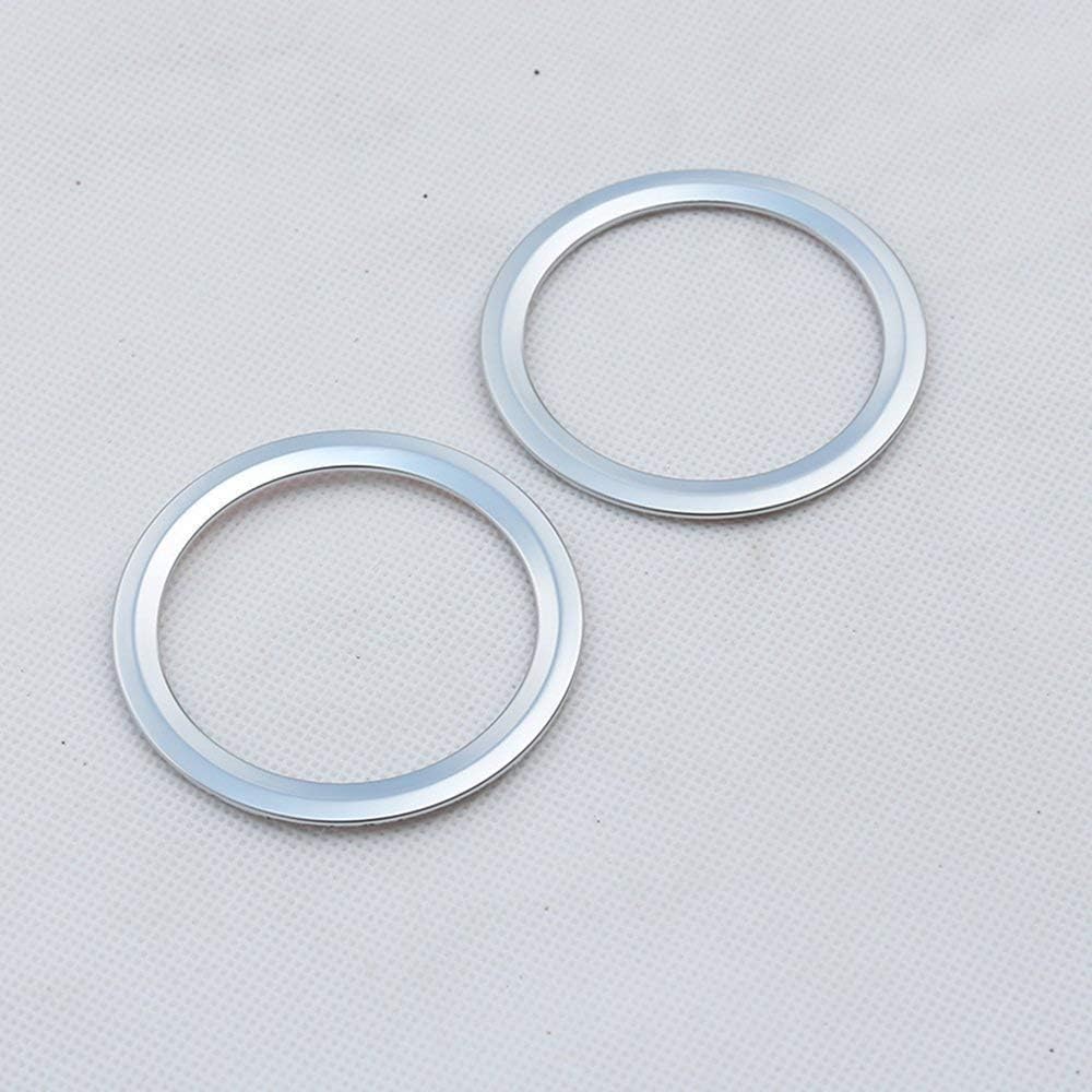 Interior Auto Vehicle Accessory, for GLK X204 ML W124 GL X164, Car Inside Decoration Air Conditioning Outlet Vent Frame Cover Trim Stickers ABS Chrome plastic Silver, 2 pcs/set