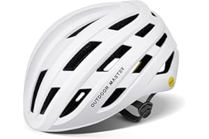 OutdoorMaster MIPS Bike Helmet for Adults-Two Removable Liners & Ventilation in Multi-Environment - Road Bicycle Helmets in Mountain, Motorway for Youth & Adult