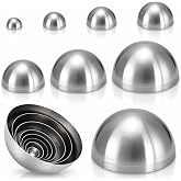 OBreezify 8 Pcs Stainless Steel Pottery Molds Lightweight, 1-6in | Portable Ceramic Top Forms Tool, Pottery Plate Press Tool, for Making Pottery Bowls and Plates