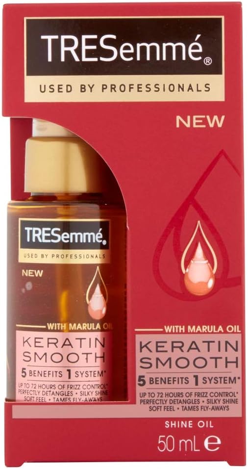 TRESemmé Pro Collection Keratin Smooth Shine Oil with keratin and marula oil for soft shiny, frizz-free hair 50 ml
