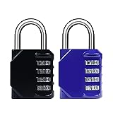BTSYBTS 2 Pack Combination Lock 4 Digit, Resettable
