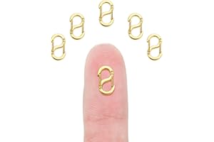 OHINGLT 5Pcs Double Opening Lobster Clasp Necklace Shortener Bracelet Connector Stainless Steel Clasps for Jewelry Making Necklace Clasps and Closures Bracelet Clip