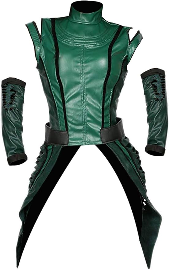 e Genius Costume de déguisement pour femme en simili cuir Gardien de la