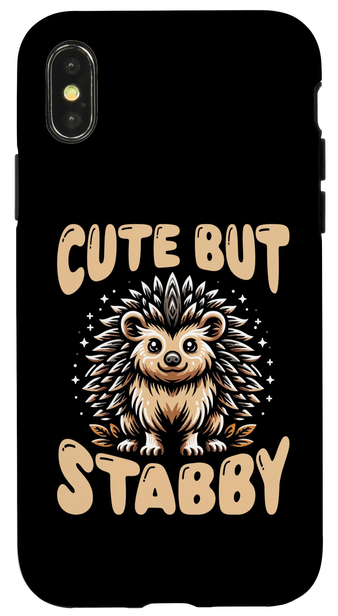 Adorable Yet Fierce Hedgehog - Cute But Stabby Case for iPhone X/XS