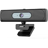 Sameuo G55 2K Webcam with Dual Speakers &amp; Microphone for PC Laptop | USB Computer Camera, 120&deg; FOV, Remote Control, Plug &amp; Play Streaming Camera, works with Zoom/Teams/Mac
