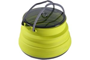 Camping Folding Kettle, 1.5L Silicone Folding Pot for Boiling Water, Portable Water Cookware, Kitchen Tool for Outdoor Travel