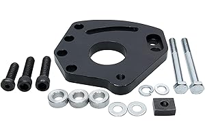 Allstar Performance Allstar ALL48500 Blue Anodized Aluminum Left Cylinder Head Mount Power Steering Pump Bracket Kit for Small Bock Chevy