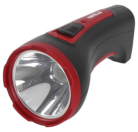 Havells Ranger 10 1-Watt Rechargeable LED Torch (Black)