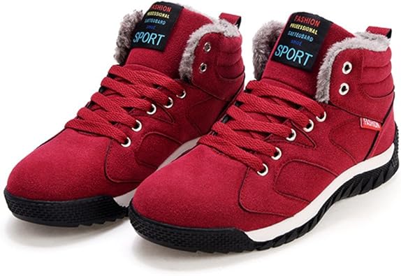 ブーツ ショートブーツ レディースシューズ 靴 レースアップ 美脚 ムートンスニーカー 冬 ファーシューズ 裏起毛 防寒 厚底 スニーカー ムートンブーツ ブーツ ブーティ Amazon