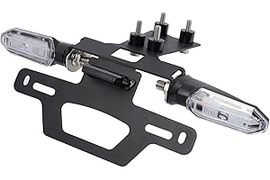 FTQYZDP Tail Tidy Kit for CBR500R CB500F 2016-2024 2025. Fender Eliminator Kit equipped License Plate Holder, License Plate Light, Turn Signal Lights (Clear)