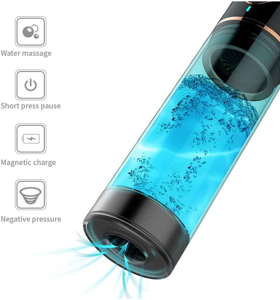 GeShanNe Male 2.0 Peňňis Pump Strong Automatic Pump Exte-nder Enlar-ger Erótic for Men,Transparent P-ùmp View Effect for Male System Extender