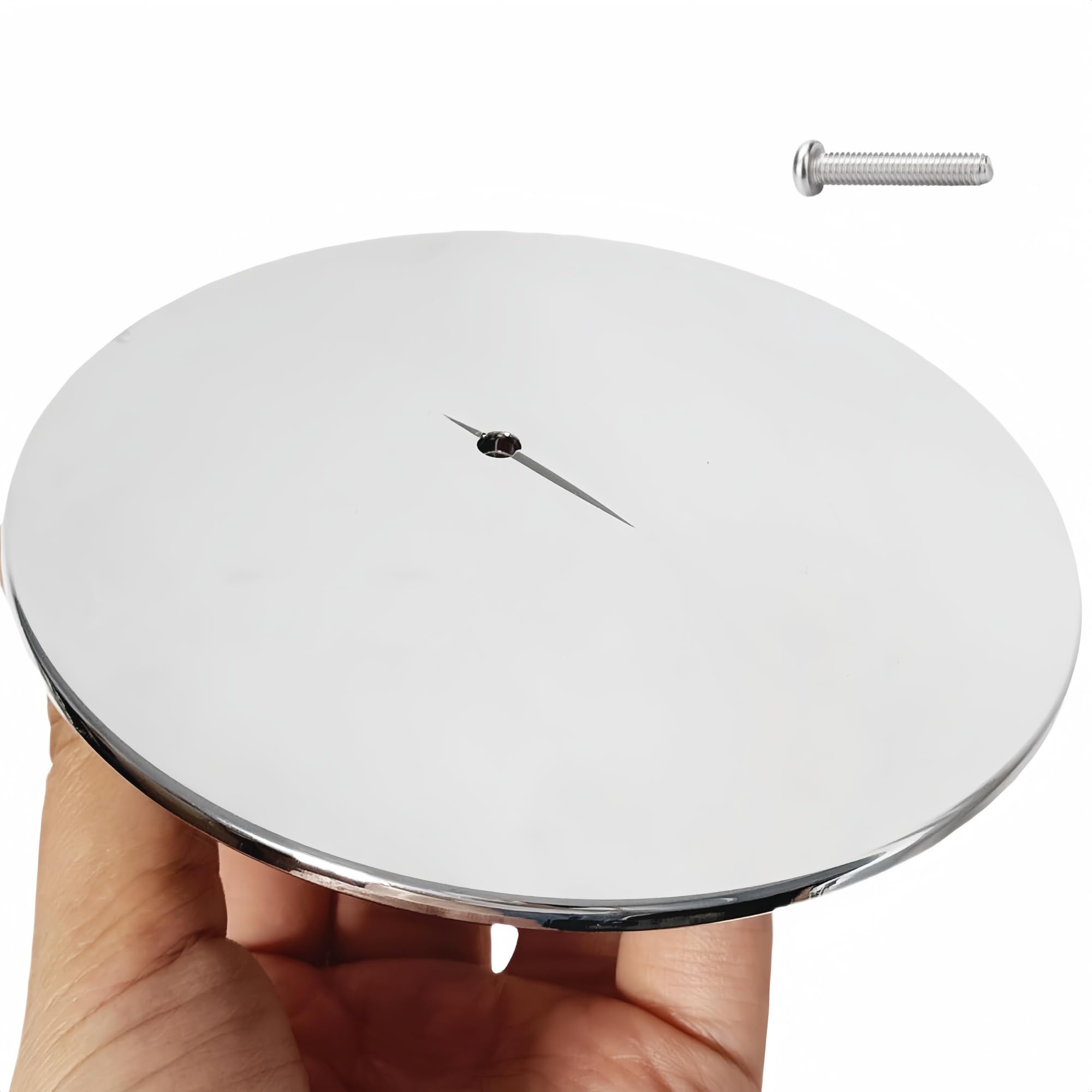Sopimusz Shower Drain Top Chrome Colour Waste Top Replacement Tray Hole Cap 115mm — image 1