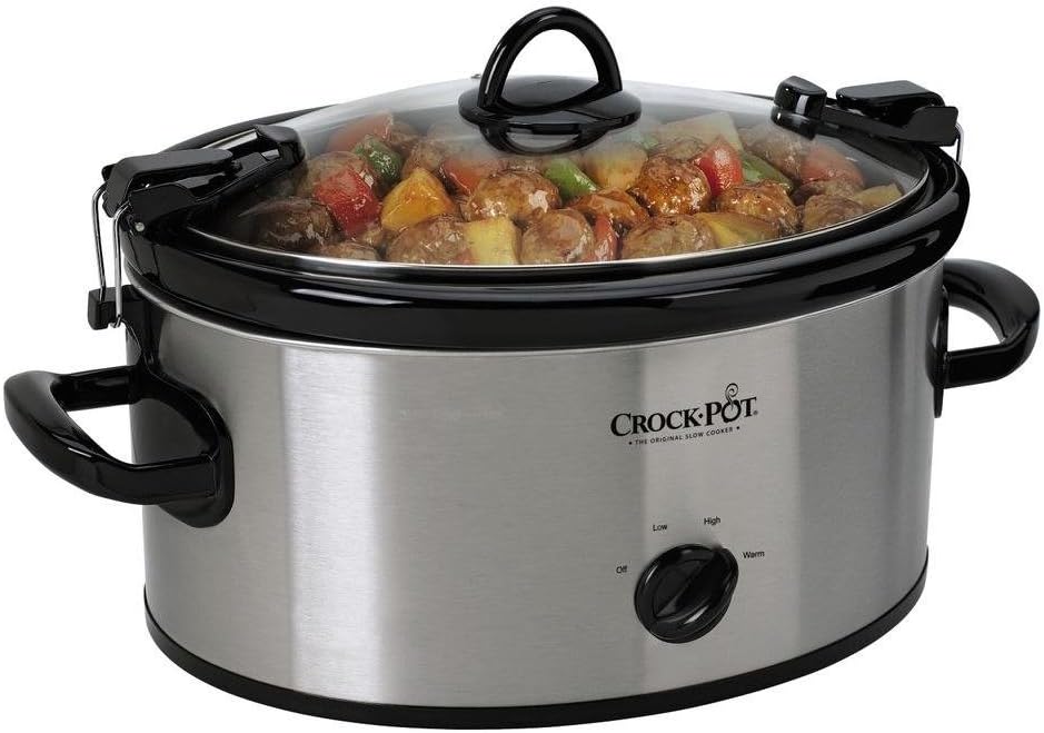 Amazon.com: Portable Cook 6 Qt. And Carry Slow Cooker in Stainless