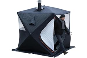 3-4 Person Outdoor Tent – ​​Oven Compatible, Waterproof, Insulated(1.8m)