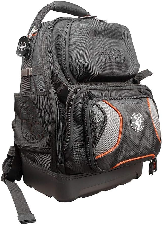Durable Electrician Backpack with 48 Pockets for Hand Tools