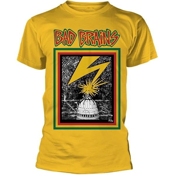Plastic Head Bad Brains 'Bad Brains' (Yellow) T-Shirt (Small