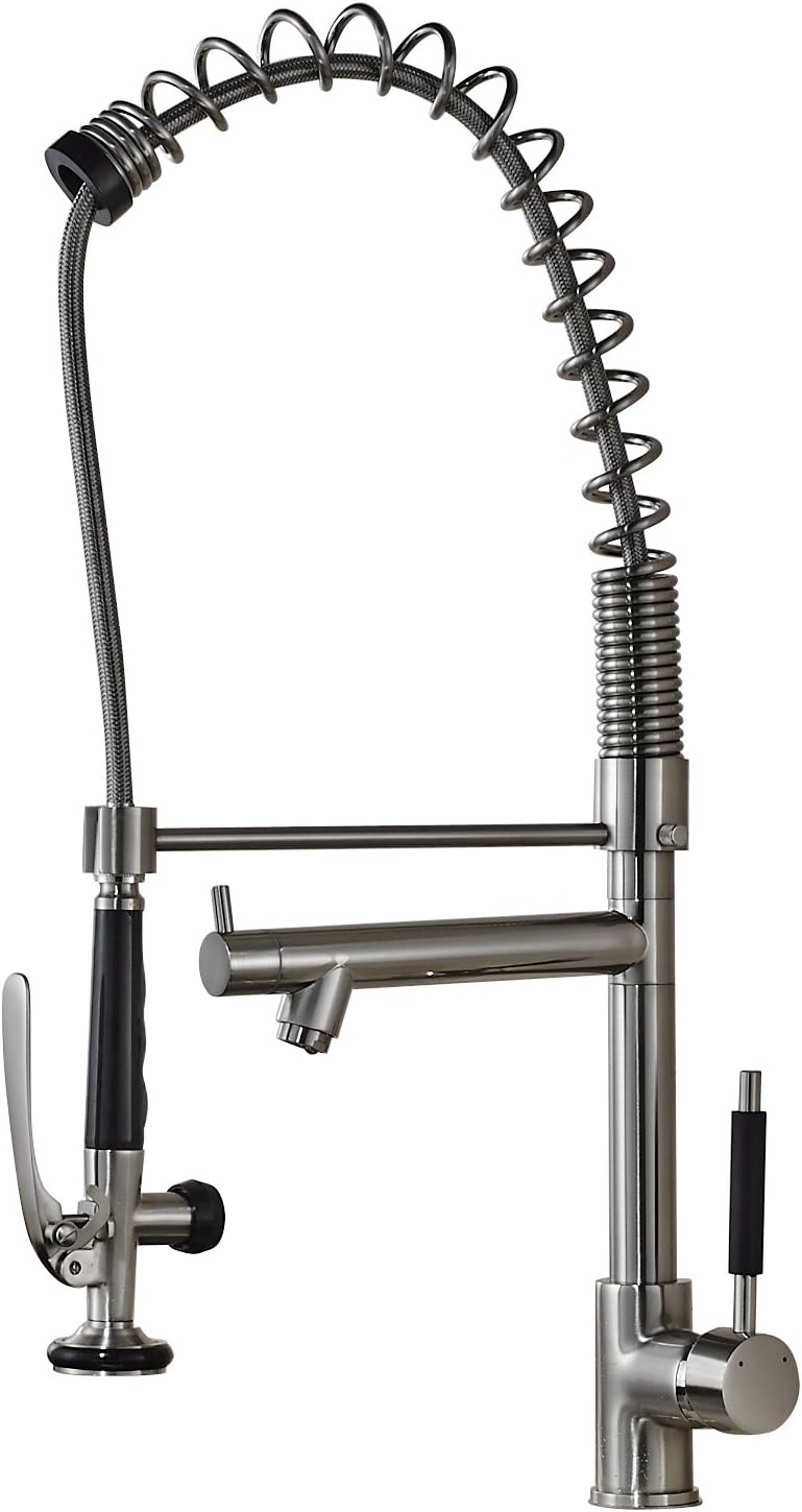 Senlesen Single Handle Pull Down Kitchen Sink Faucet Commercial Style