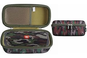 Adada Hard Travel Case Fits JBL FLIP 5 / JBL FLIP 6 / JBL Flip 7 Waterproof Portable Bluetooth Speaker (Camouflage)