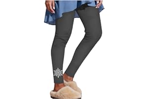 Sinzelimin Yoga Leggings for Women Rhinestones Snowflake Print High Waist Soft Comfy Sweatpant Fall Winter Base Tight Pants