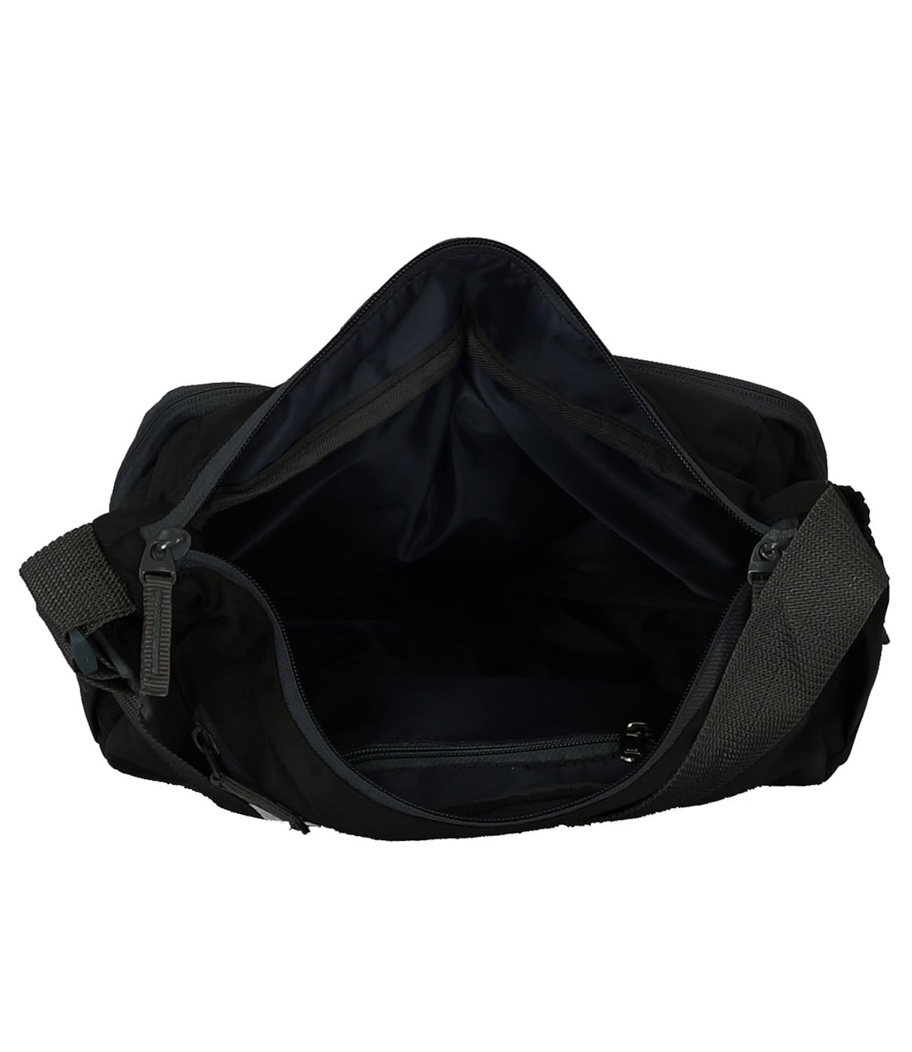 fantosy men's black polyester slingbag (mb-005)
