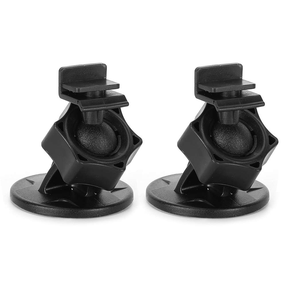 2 pcs Mini Dash Cam Mount Bracket, 360° Adjustable Dashboard Recorder Suction Cup Holder for Car GPS Navigator(F head)