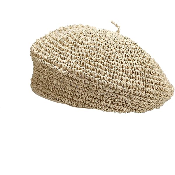 COMLIFE Crochet Straw Newsboy Hat for Women Womens Mesh  display picture 3