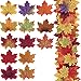 Supla 650 Pcs 13 Colors Assorted Silk Artificial Fake Autumn Maple Leaves Fake Fall Leaf Foliage Bulk 3.15