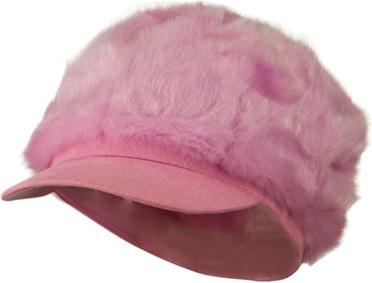 pink newsboy cap