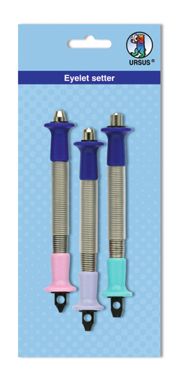 Ursus 19410000 Eyelet Setter Tool for Punch and Inserting Eyelets Pack of 3