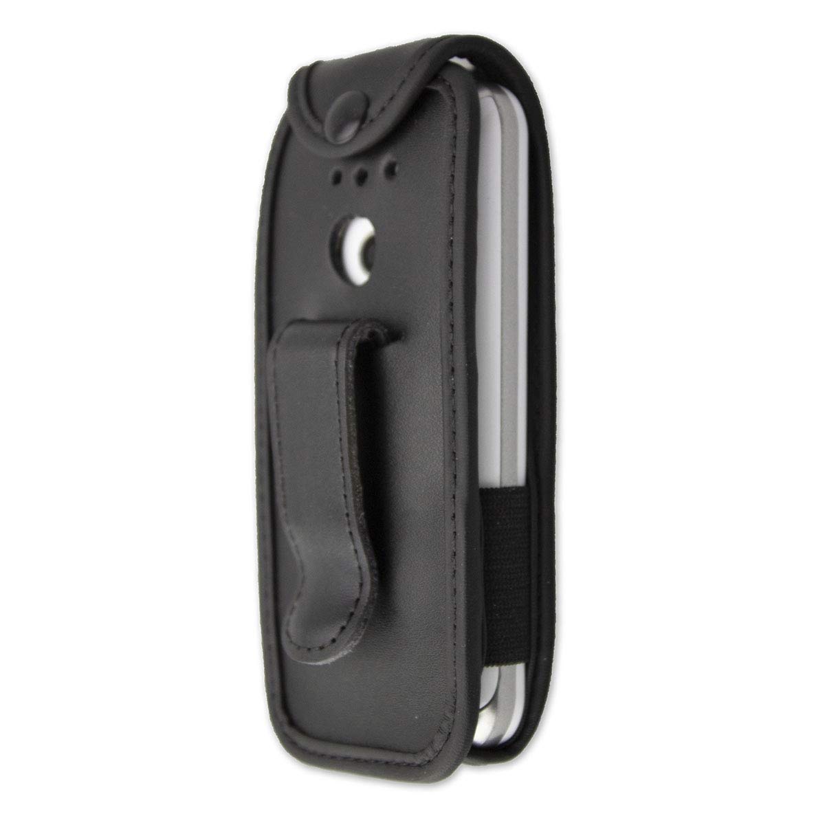 caseroxx Leather-Case with belt clip for Thomson Serea 51 made of genuine leather, Mobile phone cover in black