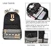FEWOFJ Teen Girls Canvas School Backpack, 3 Pcs Set, Casual Daypack/Lunch Box/Pencil Case