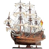 Old Modern Handicrafts San Felipe Medium Wooden Model Ship, Multi