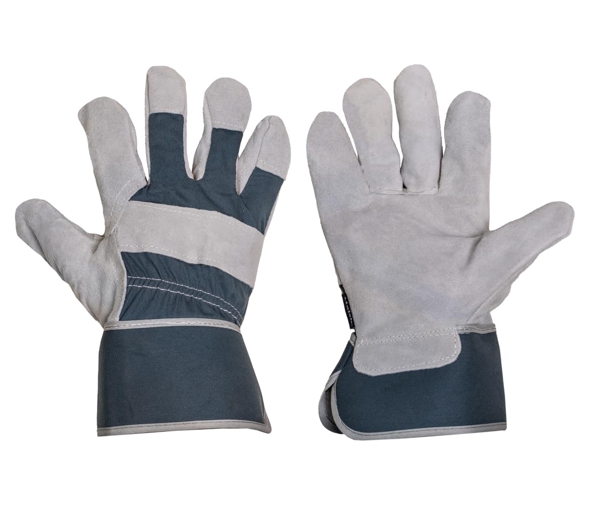 Centurion Mulch Heavy Duty Gardening Glove Suede Fingertips & Palm Extended Elasticated Cuff Size 9 Large