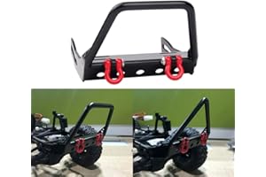 INJORA Metal Front Bumper for 1/10 RC Crawler Axial SCX10 D90 Traxxas TRX-4