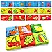 Soft Infant Books, Kingtree Baby's First Non-Toxic Fabric Soft Cloth Book Set, Rainbow Early Education Toys for Toddler, Infants and Kids - Pack of 12